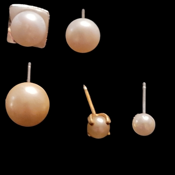 Pearl -‎ Single Earrings Set of 8 - Picture 3 of 3